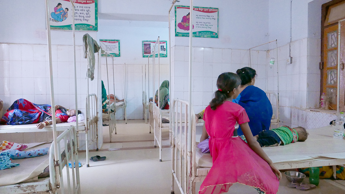 A shared ward in Basta, Odisha